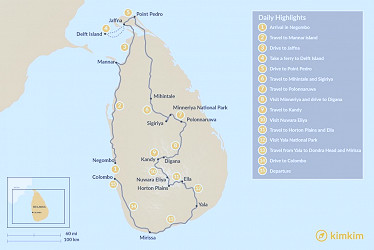 Sri Lanka from North to South - 15-Day Itinerary | kimkim